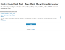 Tablet Screenshot of castleclashack.blogspot.com