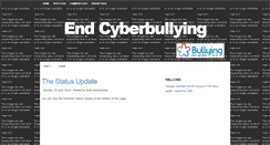 Desktop Screenshot of facebookcyberbullying.blogspot.com