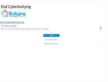 Tablet Screenshot of facebookcyberbullying.blogspot.com