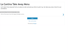 Tablet Screenshot of lacantinadelivery.blogspot.com