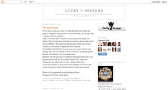 Desktop Screenshot of lucky7designs.blogspot.com