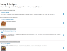 Tablet Screenshot of lucky7designs.blogspot.com