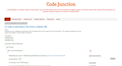 Desktop Screenshot of codejunction.blogspot.com