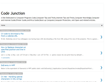 Tablet Screenshot of codejunction.blogspot.com