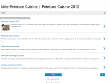 Tablet Screenshot of peinture-cuisine-2011.blogspot.com