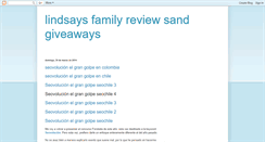 Desktop Screenshot of lindsaysfamilyreviewsandgiveaways.blogspot.com