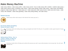 Tablet Screenshot of makemoneymachineblog.blogspot.com