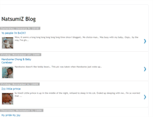 Tablet Screenshot of natsumizblog.blogspot.com