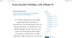 Desktop Screenshot of ncaa-college-football-live-tv.blogspot.com