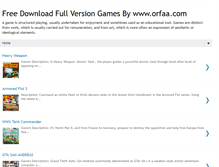 Tablet Screenshot of orfaagames.blogspot.com