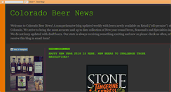 Desktop Screenshot of coloradobeernews.blogspot.com