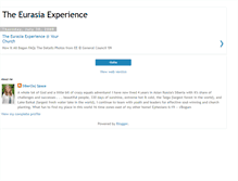 Tablet Screenshot of eurasiaexperience.blogspot.com