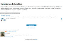 Tablet Screenshot of estadsticaeducativa.blogspot.com