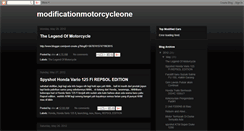 Desktop Screenshot of modificationmotorcycleone.blogspot.com