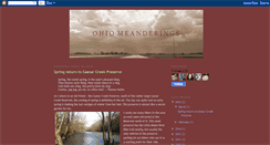 Desktop Screenshot of ohiomeanderings.blogspot.com