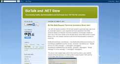 Desktop Screenshot of biztalkdotnetstew.blogspot.com