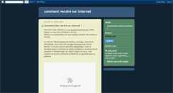 Desktop Screenshot of comment-vendre-sur-internet.blogspot.com