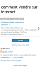 Mobile Screenshot of comment-vendre-sur-internet.blogspot.com