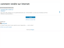Tablet Screenshot of comment-vendre-sur-internet.blogspot.com