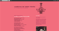 Desktop Screenshot of cuadernosdeisabelviterbo.blogspot.com