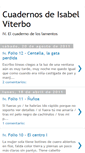 Mobile Screenshot of cuadernosdeisabelviterbo.blogspot.com