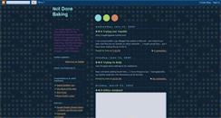 Desktop Screenshot of notdonebaking.blogspot.com