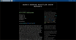 Desktop Screenshot of marksboringwhistlerreport.blogspot.com