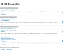 Tablet Screenshot of iit-jee-preparation.blogspot.com