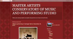 Desktop Screenshot of masterartistsperformingstudio.blogspot.com