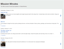 Tablet Screenshot of missionminutes.blogspot.com