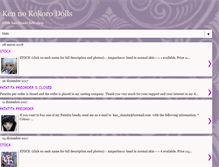 Tablet Screenshot of kennokokorodolls.blogspot.com