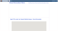Desktop Screenshot of bruneidarussalamtravelvideo.blogspot.com