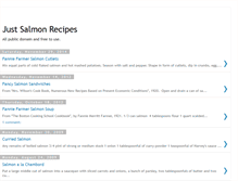 Tablet Screenshot of justsalmonrecipes.blogspot.com