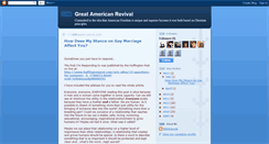 Desktop Screenshot of greatamericanrevival.blogspot.com