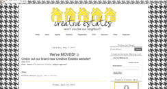 Desktop Screenshot of creativeestates.blogspot.com