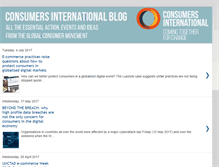 Tablet Screenshot of consumersinternational.blogspot.com