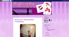 Desktop Screenshot of fitgirlmusings.blogspot.com