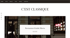 Desktop Screenshot of cestclassique.blogspot.com