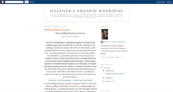 Desktop Screenshot of heathersorganicweddings.blogspot.com