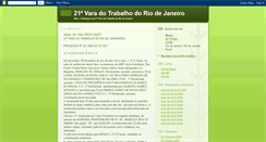 Desktop Screenshot of 21varadotrabalhodoriodejaneiro.blogspot.com