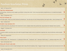 Tablet Screenshot of panduankesehatanprima.blogspot.com