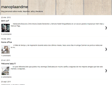 Tablet Screenshot of manoplaandme.blogspot.com