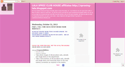 Desktop Screenshot of lalaspreeclubhouse.blogspot.com