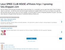 Tablet Screenshot of lalaspreeclubhouse.blogspot.com