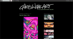 Desktop Screenshot of chriswahlart.blogspot.com