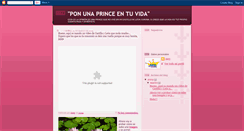 Desktop Screenshot of ponunaprinceentuvida.blogspot.com