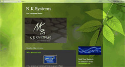 Desktop Screenshot of nksystems.blogspot.com