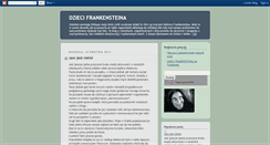 Desktop Screenshot of dziecifrankensteina.blogspot.com