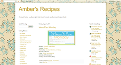 Desktop Screenshot of ambers-recipes.blogspot.com