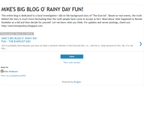 Tablet Screenshot of mikesbigblogorainydayfunexorcistkid.blogspot.com